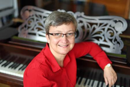 Fotografie von Dorothea Lehmann-Horsch, Kantorin an der Lutherana