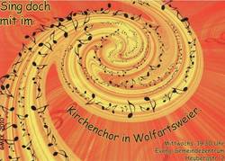 Quelle: Gemeinde Bergdörfer (Logo) Logo zum Kirchenchor Wolfartsweier